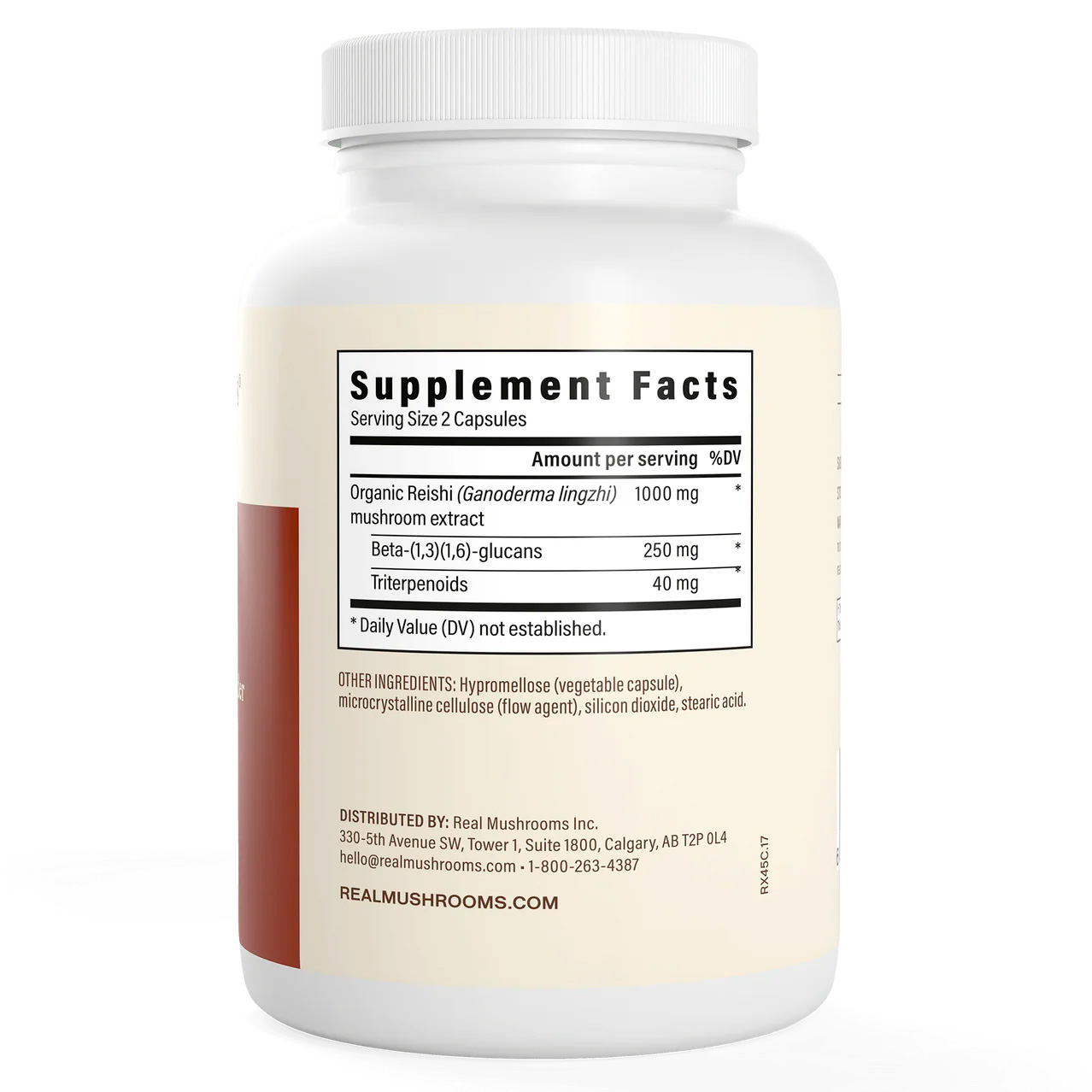Real Mushrooms, Reishi Extract Longevity, 1000 mg, 90 Caps
