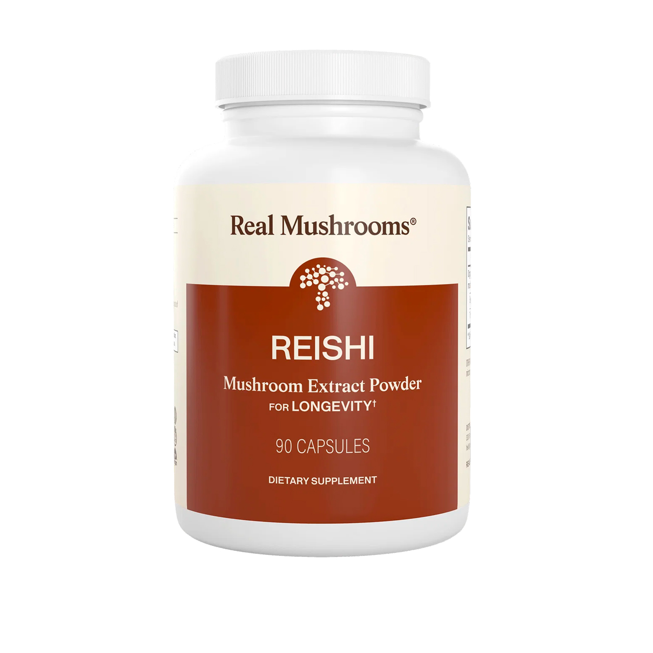 Real Mushrooms, Reishi Extract Longevity, 1000 mg, 90 Caps Real Mushrooms, Reishi Extract Longevity, 1000 mg, 90 Caps
