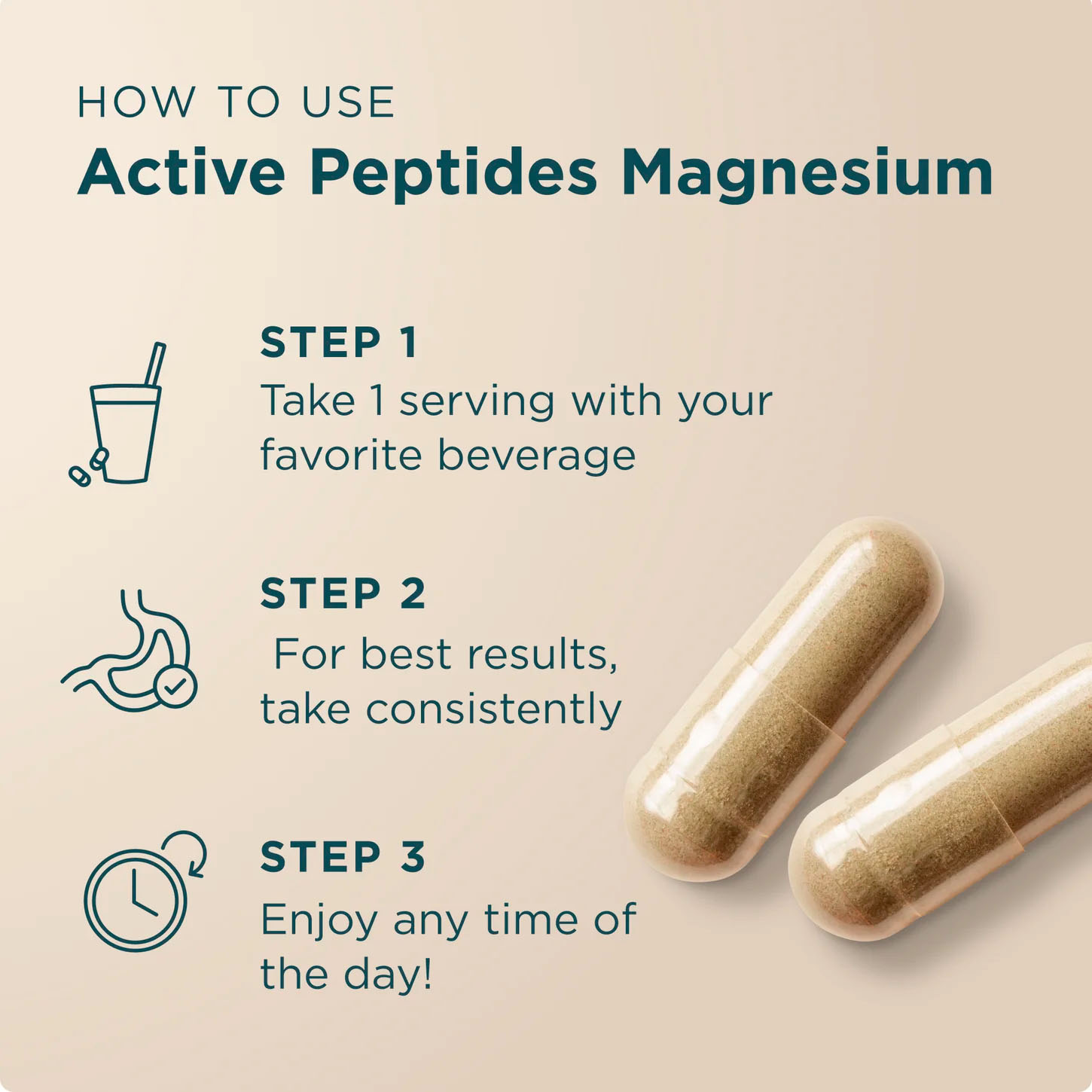 Ancient Nutrition, Active Peptides Magnesium Complex, 90 Caps