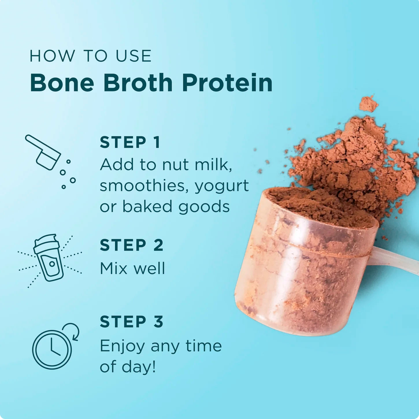 Ancient Nutrition, Bone Broth Protein, Chocolate, 20 g, 1.1 lb