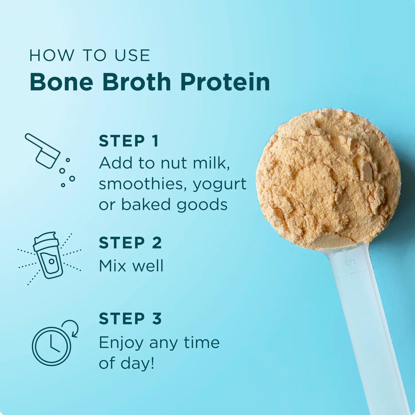 Ancient Nutrition, Bone Broth Protein, Vanilla, 20 g, 1.1 lb
