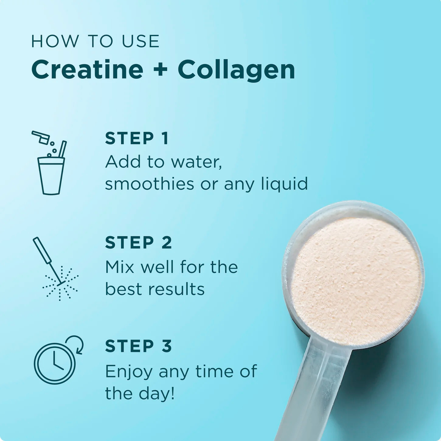 Ancient Nutrition, Creatine + Collagen + Electrolytes, Lemon, 5 g, 9.6 oz