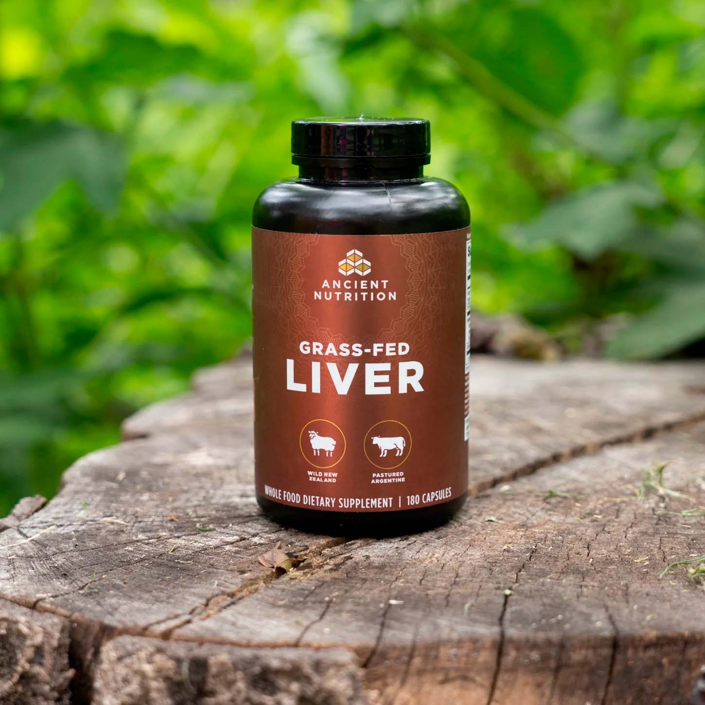 Ancient Nutrition, Grass-Fed Liver, 180 Caps
