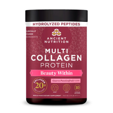 Ancient Nutrition, Multi Collagen Protein Beauty Within, Guava Passionfruit, 20 g, 1.14 lb