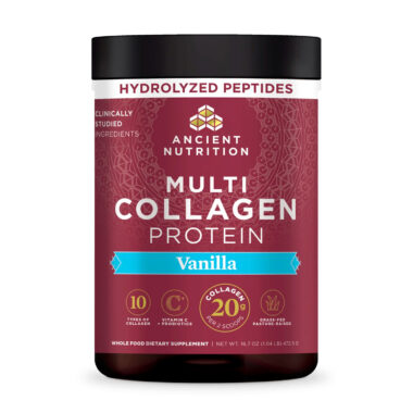 Ancient Nutrition, Multi Collagen Protein, Vanilla, 20 g, 1.04 lb