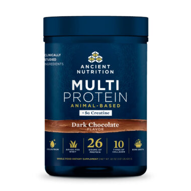 Ancient Nutrition, Multi Protein Animal Based + Creatine, Dark Chocolate, 26 g, 5 g, 1.37 lb