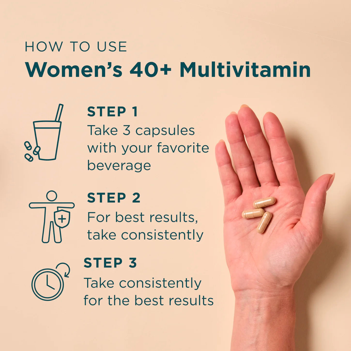 Ancient Nutrition, Multivitamin Women’s 40+, 90 Caps