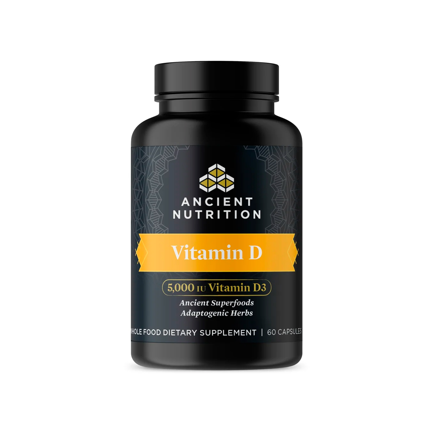 Ancient Nutrition, Vitamin D3 + K2, 125 mcg (5000 IU), 90 mcg, 60 Caps