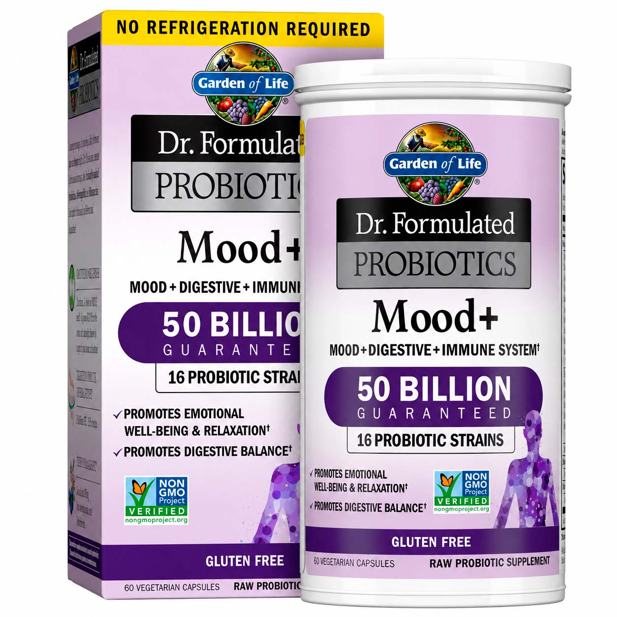 Garden of Life, Dr. Formulated Probiotics Mood+, 50 billion CFU, 60 Vegicaps
