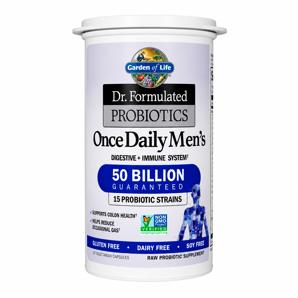 Garden of Life, Dr. Formulated Probiotics Once Daily Men’s, 50 billion CFU, 30 Vegicaps