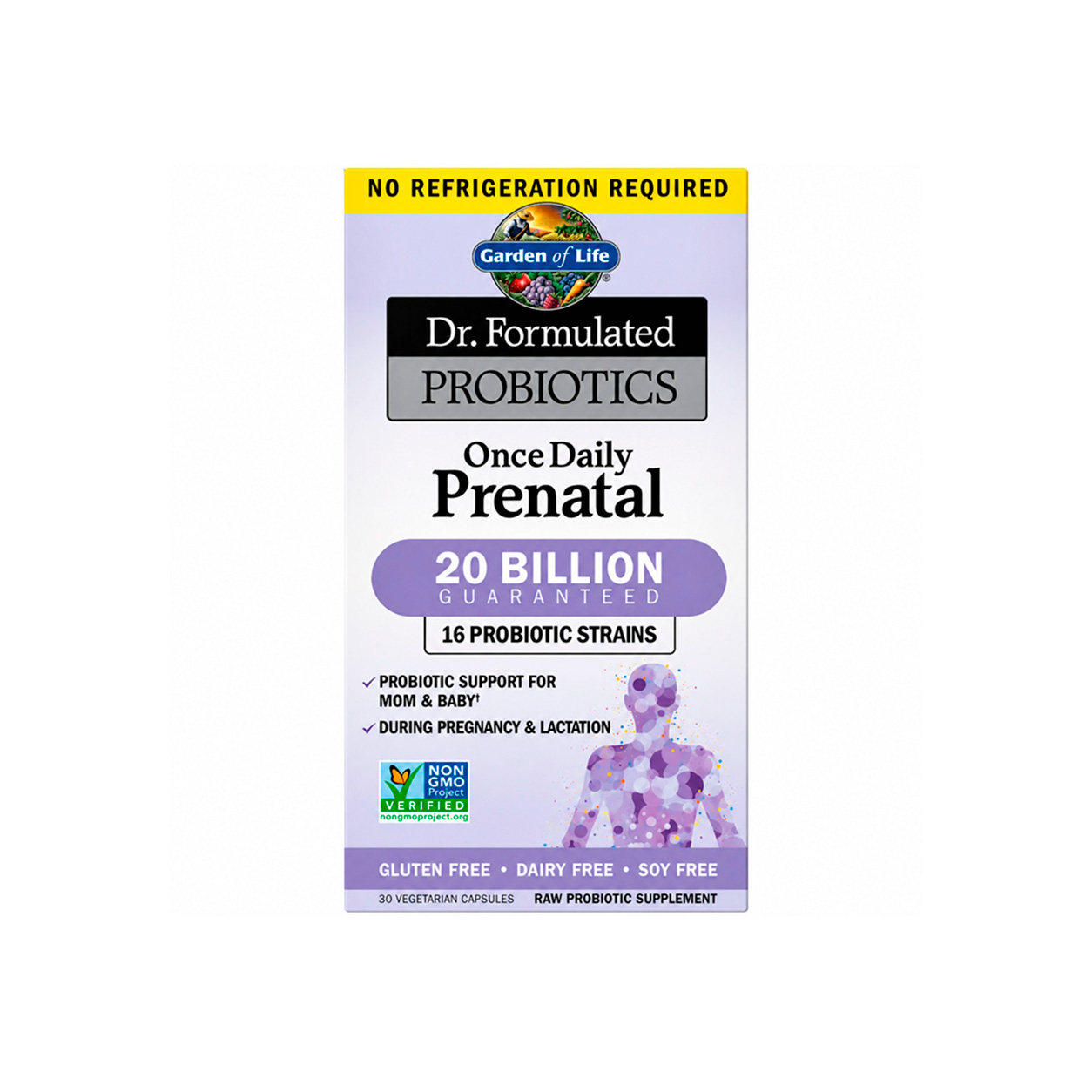 Garden of Life, Dr. Formulated Probiotics Once Daily Prenatal, 20 billion CFU, 30 Vegicaps Garden of Life, Dr. Formulated Probiotics Once Daily Prenatal, 20 billion CFU, 30 Vegicaps