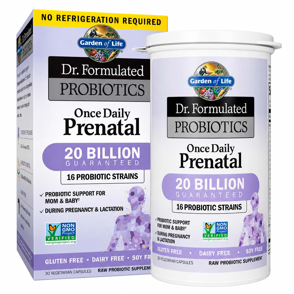 Garden of Life, Dr. Formulated Probiotics Once Daily Prenatal, 20 billion CFU, 30 Vegicaps
