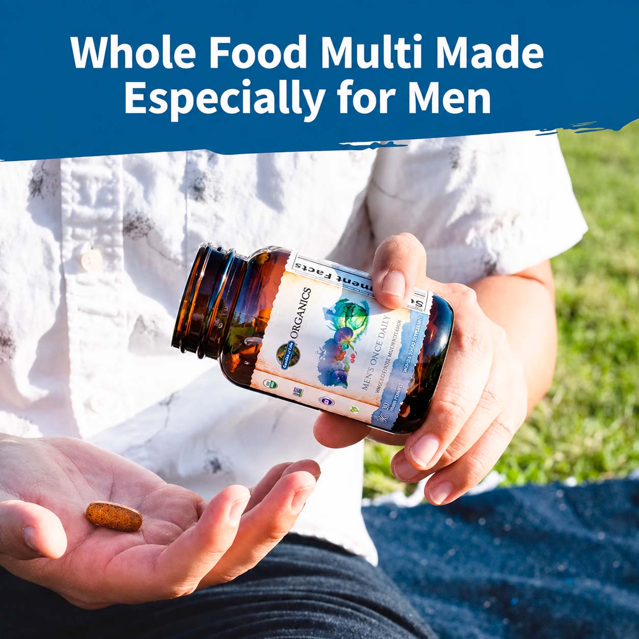 Garden of Life, Organics Men’s Once Daily, 60 Vegicaps