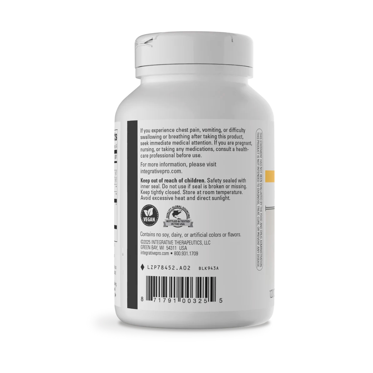 Integrative Therapeutics, Fiber Formula, 3 g, 120 Caps
