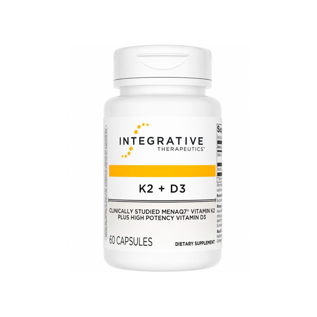 Integrative Therapeutics, K2 + D3, 180 mcg + 125 mcg (5000 IU), 60 Caps
