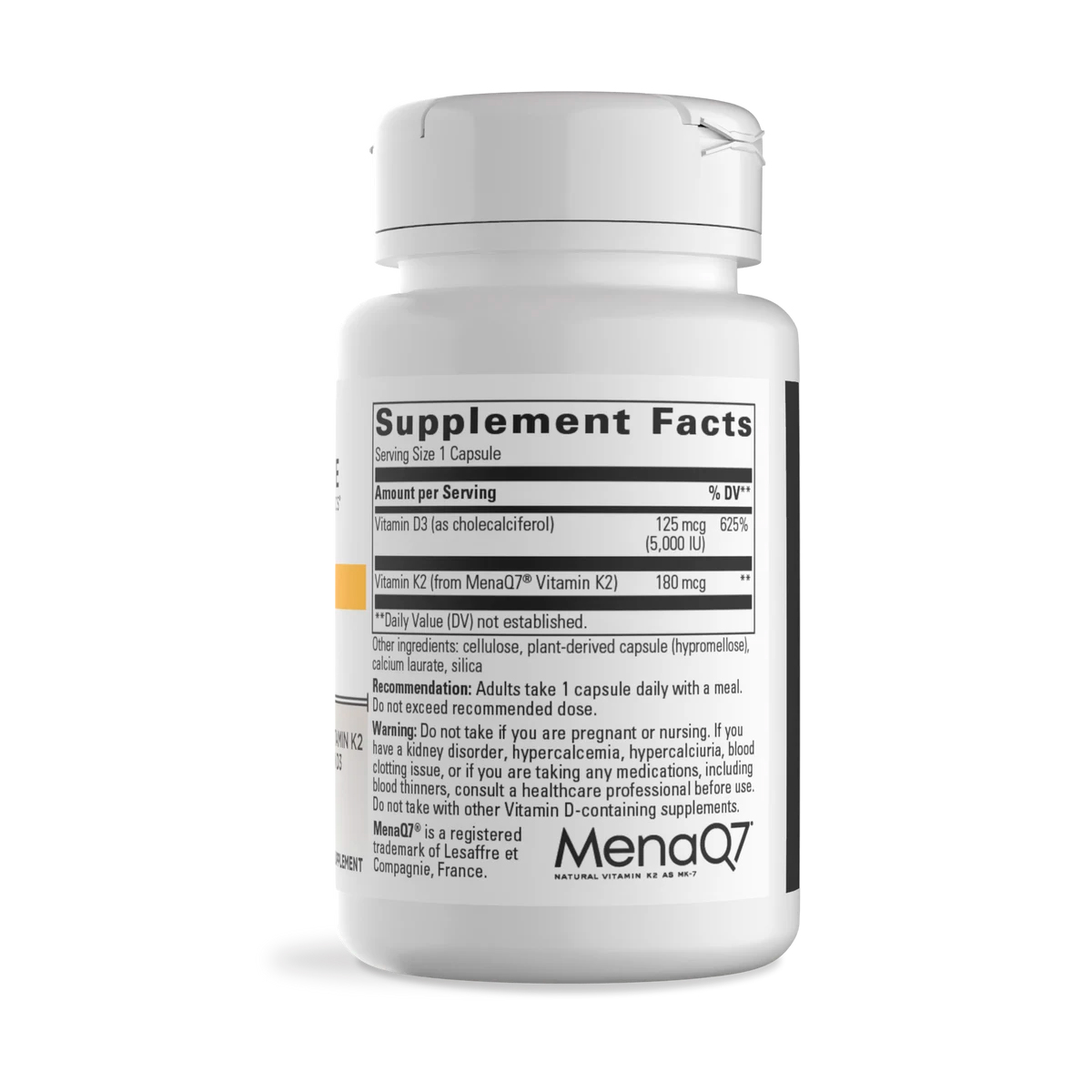 Integrative Therapeutics, K2 + D3, 180 mcg + 125 mcg (5000 IU), 60 Caps