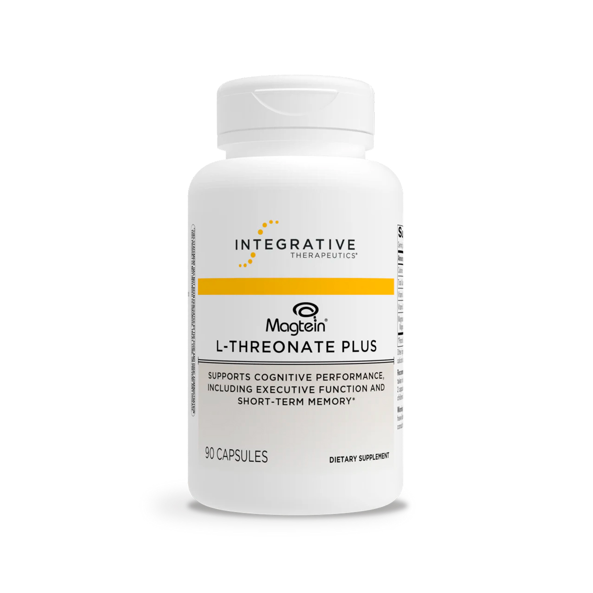 Integrative Therapeutics, Magtein L-Threonate Plus, 144 mg, 90 Caps Integrative Therapeutics, Magtein L-Threonate Plus, 144 mg, 90 Caps