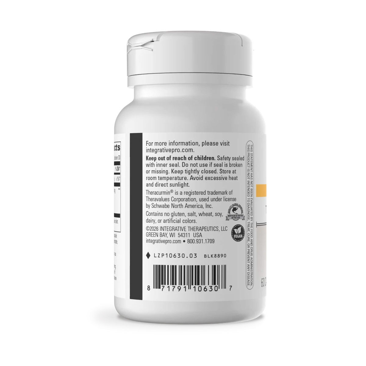 Integrative Therapeutics, Theracurmin HP, 600 mg, 60 Caps