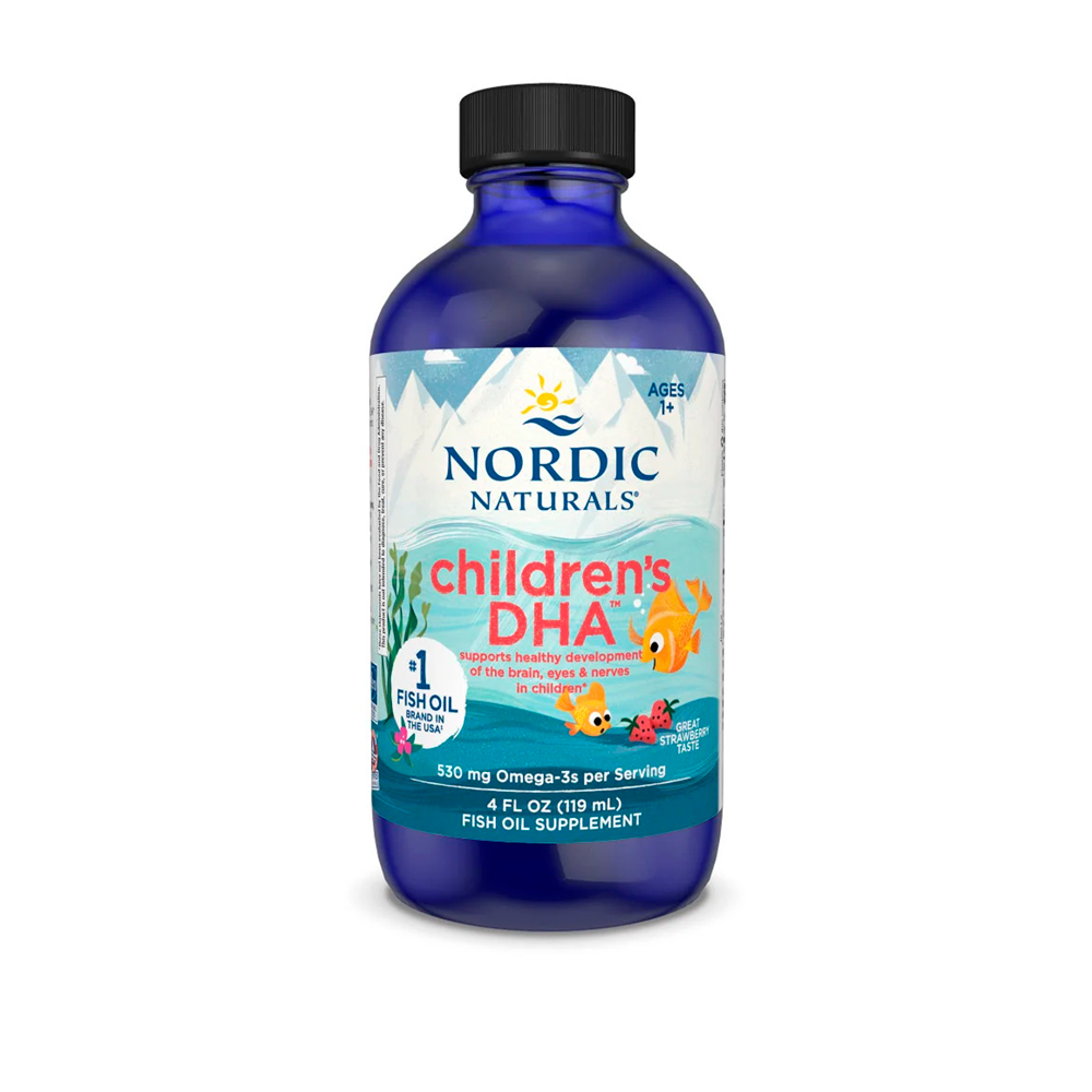 Nordic Naturals, Children's DHA, Strawberry, EPA 170 mg, DHA 255 mg, 4 fl oz