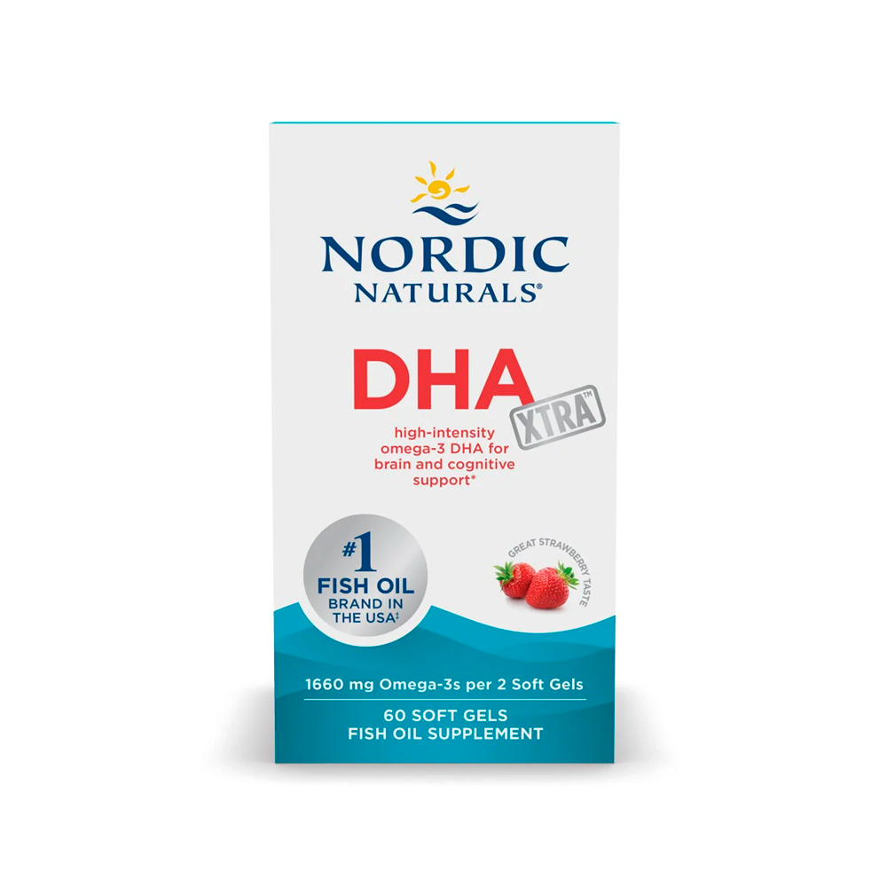Nordic Naturals, DHA Xtra, Strawberry, EPA 410 mg, DHA 960 mg, 60 Softgels