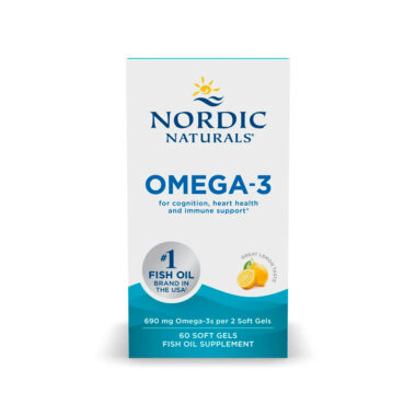 Nordic Naturals, Omega-3, Lemon, EPA 330 mg, DHA 220 mg, 60 Softgels