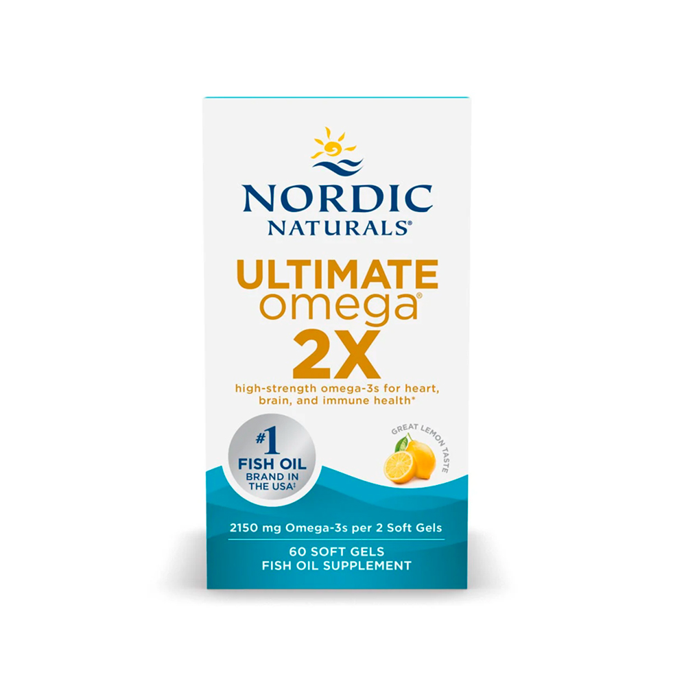 Nordic Naturals, Ultimate Omega 2X, Lemon, EPA 1125 mg, DHA 875 mg, 60 Softgels Nordic Naturals, Ultimate Omega 2X, Lemon, EPA 1125 mg, DHA 875 mg, 60 Softgels