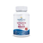 Nordic Naturals, Vitamin D3 + K2, Pomegranate, 25 mcg (1000 IU), 45 mcg, 60 Gummies