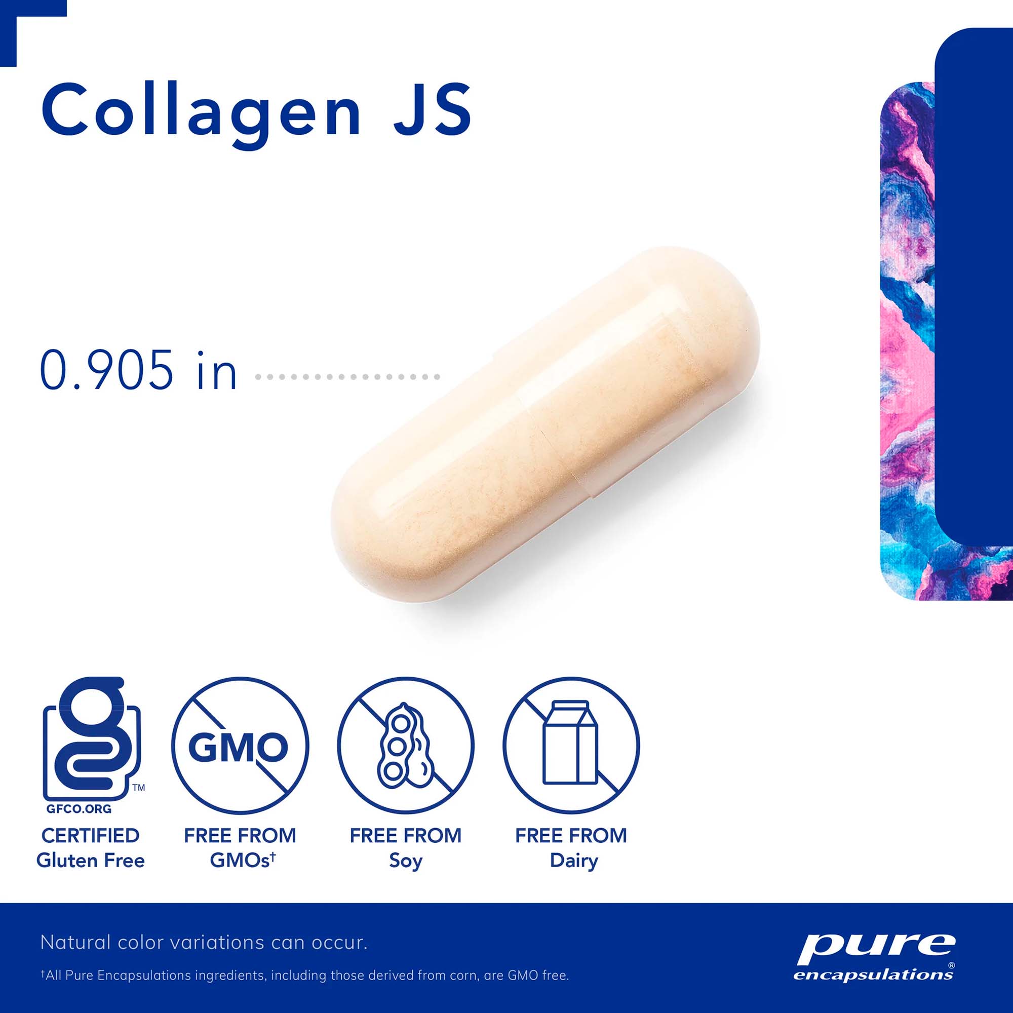 Pure Encapsulations, Collagen JS, 60 Caps