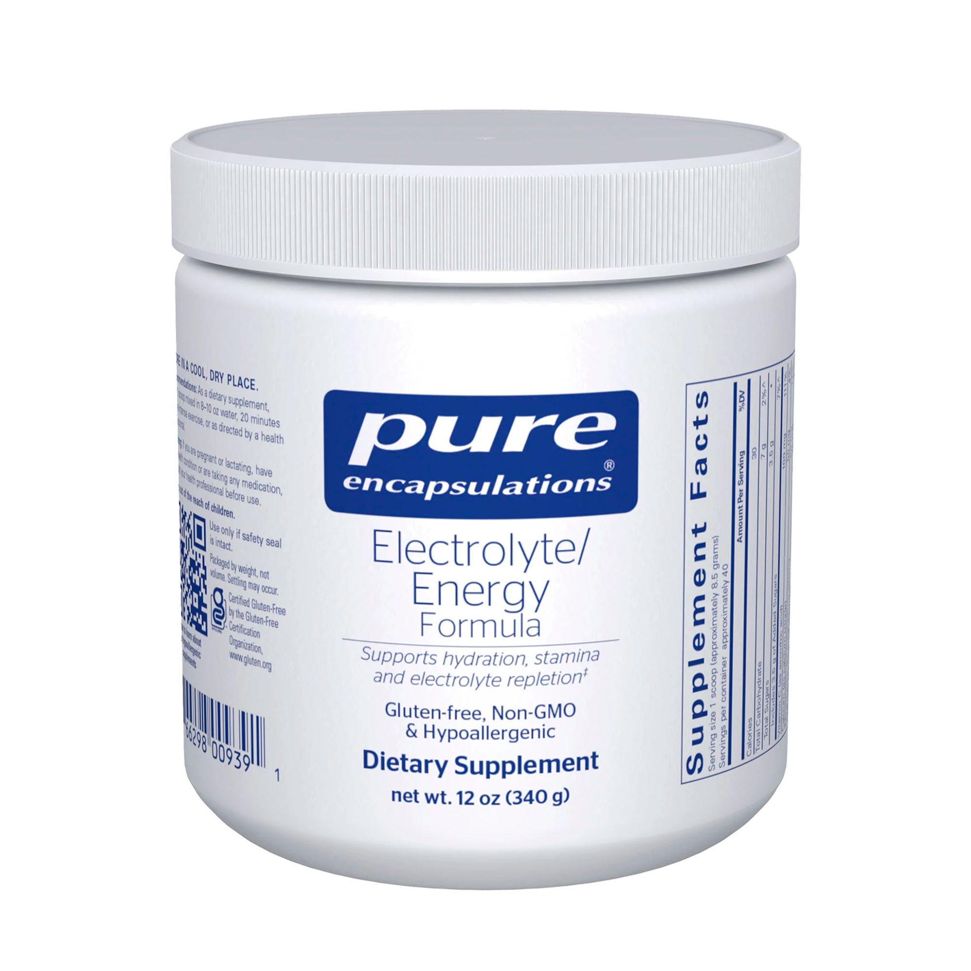 Pure Encapsulations, Electrolyte + Energy Formula, 12 oz (340 g) Pure Encapsulations, Electrolyte + Energy Formula, 12 oz (340 g)