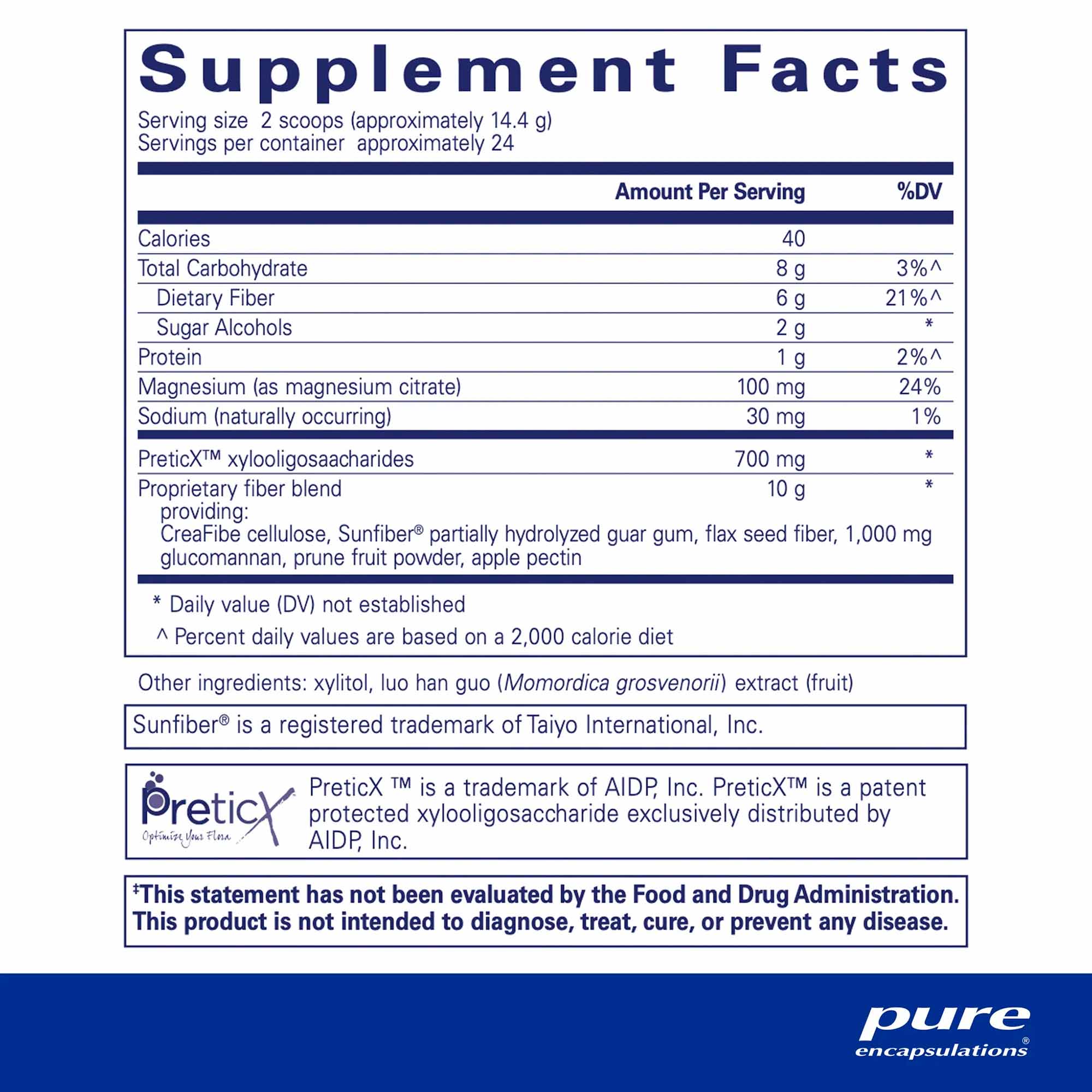Pure Encapsulations, PureLean Fiber, 12.2 oz