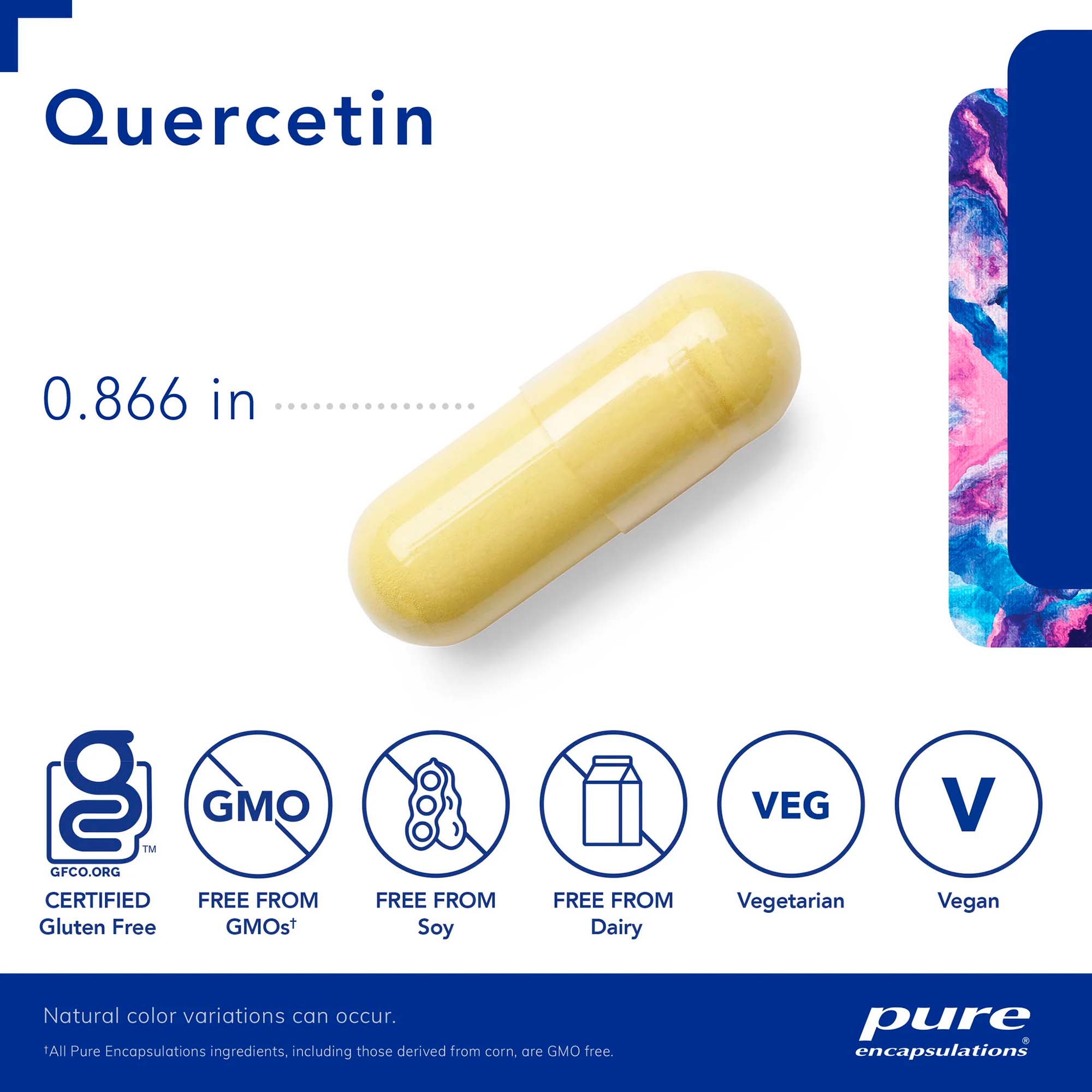 Pure Encapsulations, Quercetin, 500 mg, 60 Caps