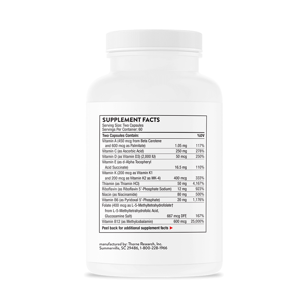 Thorne, Basic Nutrients 2 per Day, 120 Caps