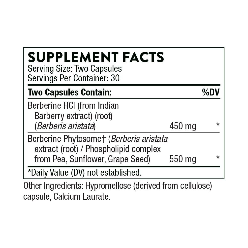 Thorne, Berberine Phytosome Plus Botanical Extract, 60 Caps