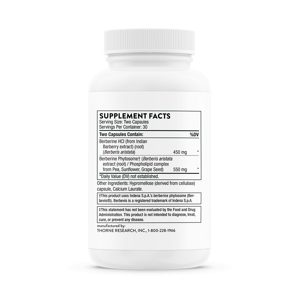 Thorne, Berberine Phytosome Plus Botanical Extract, 60 Caps