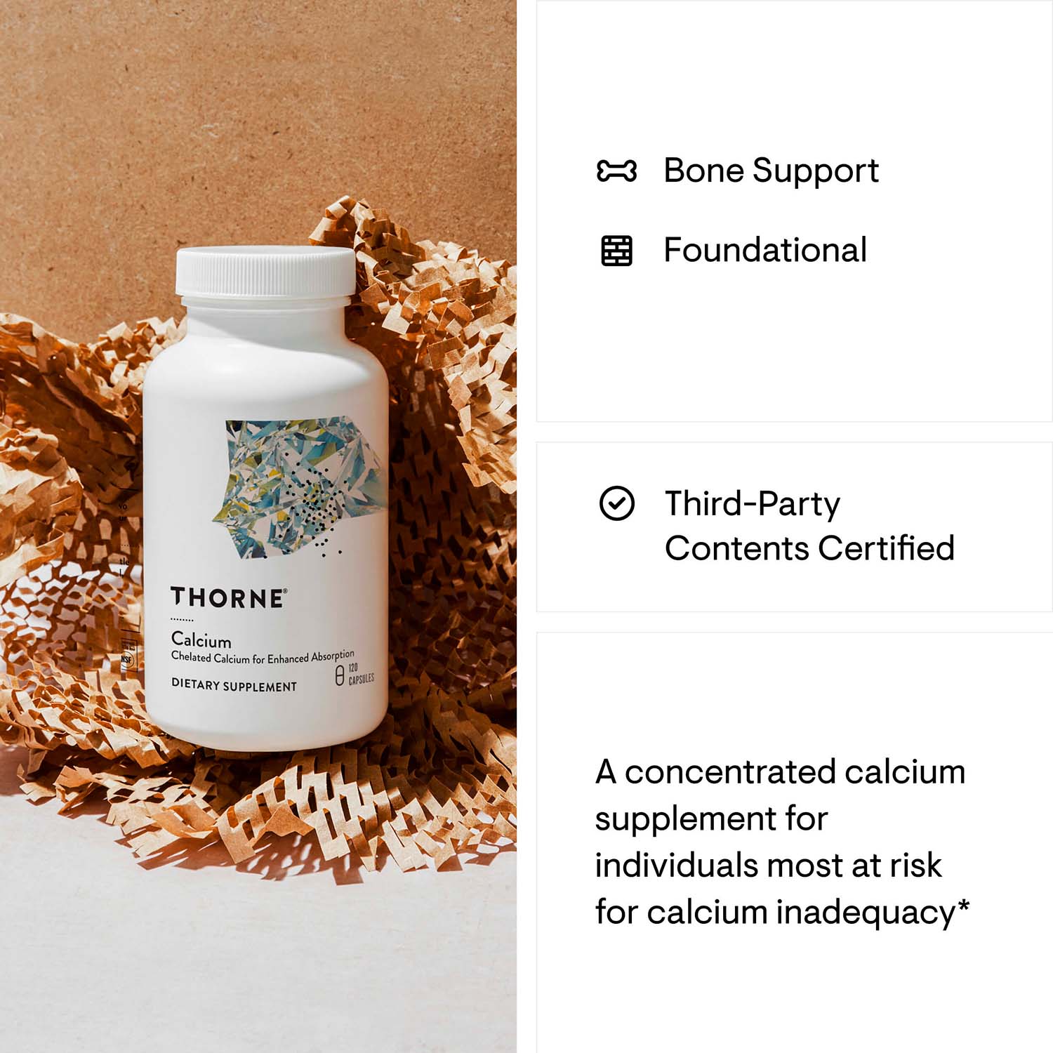 Thorne, Calcium Dicalcium Malate, 250 mg, 120 Caps