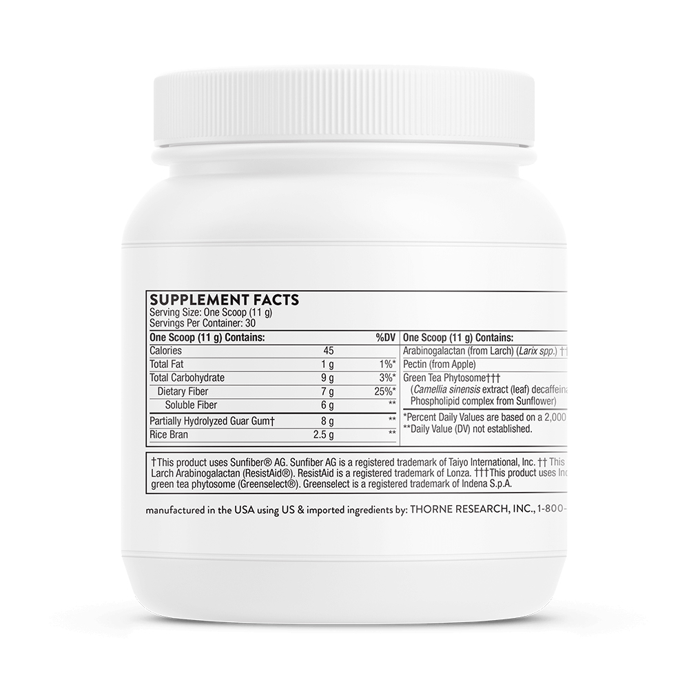 Thorne, FiberMend Prebiotic Fiber, 8 g, 11.6 oz