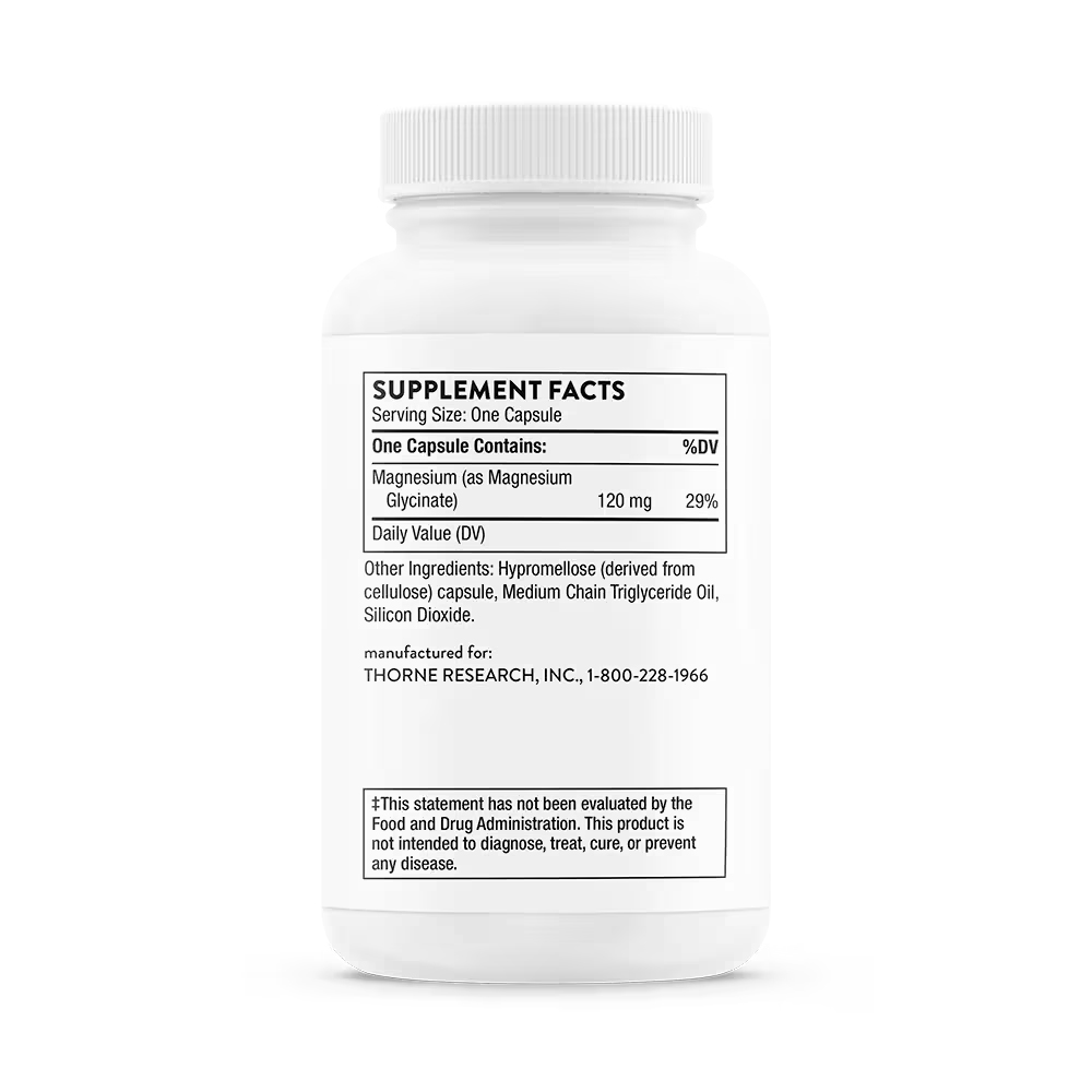 Thorne, Magnesium Glycinate, 120 mg, 90 Caps
