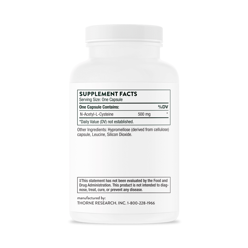 Thorne, NAC – N-Acetylcysteine, 500 mg, 90 Caps