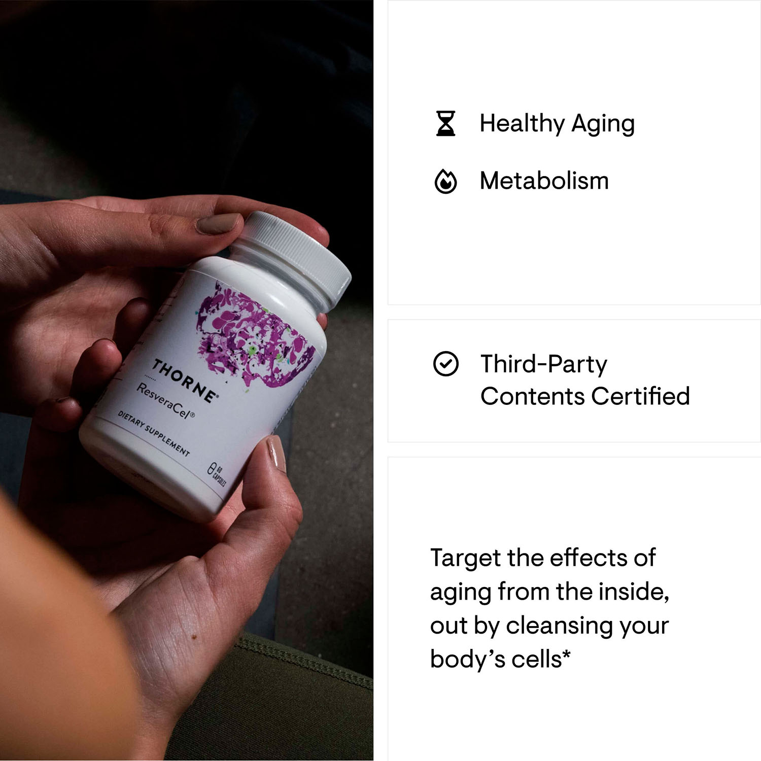 Thorne, ResveraCel Healthy Aging, 60 Caps