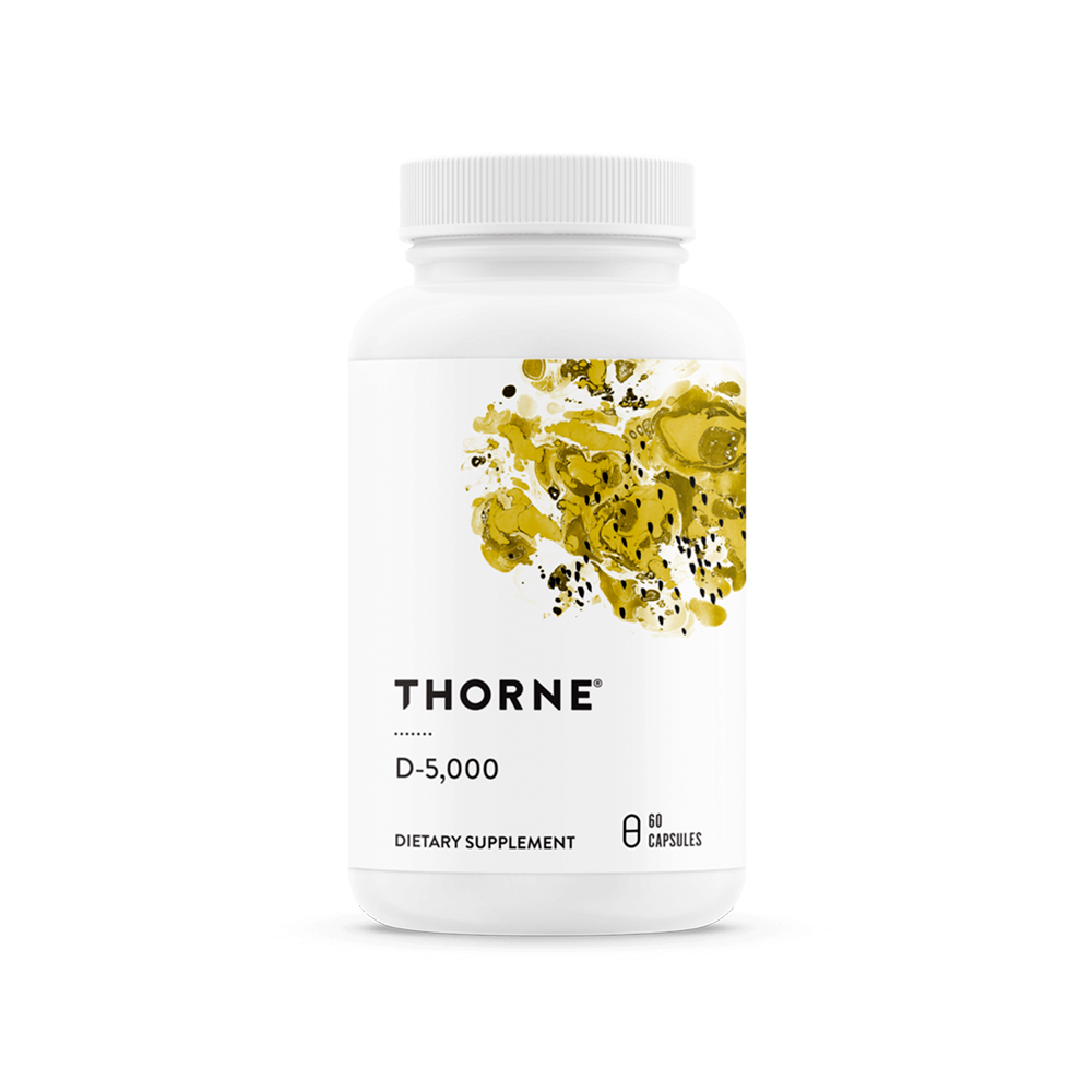 Thorne, Vitamin D-5,000 NSF Certified for Sport, 125 mcg (5000 IU), 60 Caps Thorne, Vitamin D-5,000 NSF Certified for Sport, 125 mcg (5000 IU), 60 Caps