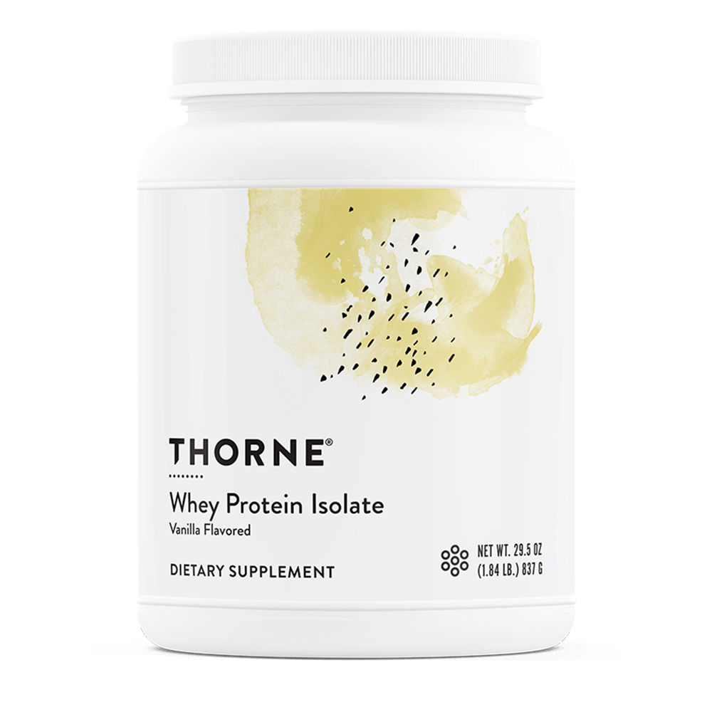 Thorne, Whey Protein Isolate, Vanilla, 21 g, 1.99 lb