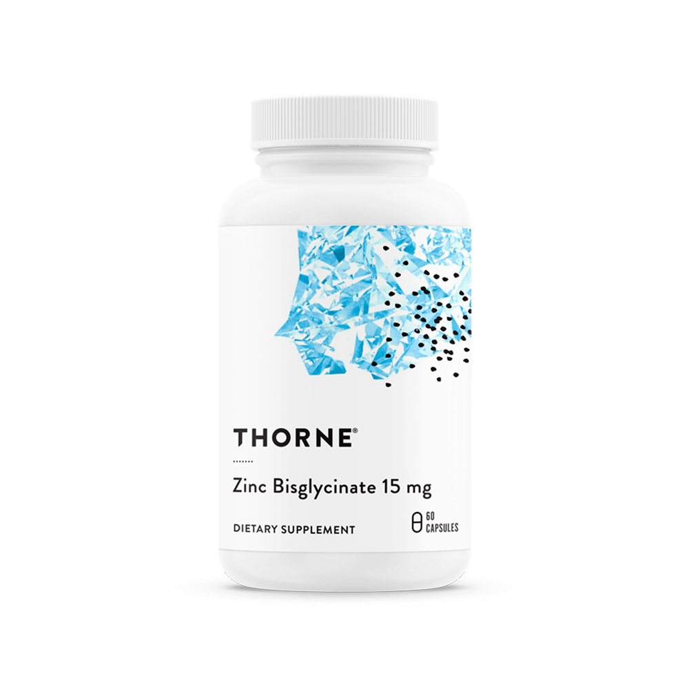 Thorne, Zinc Bisglycinate, 15 mg, 60 Caps Thorne, Zinc Bisglycinate, 15 mg, 60 Caps