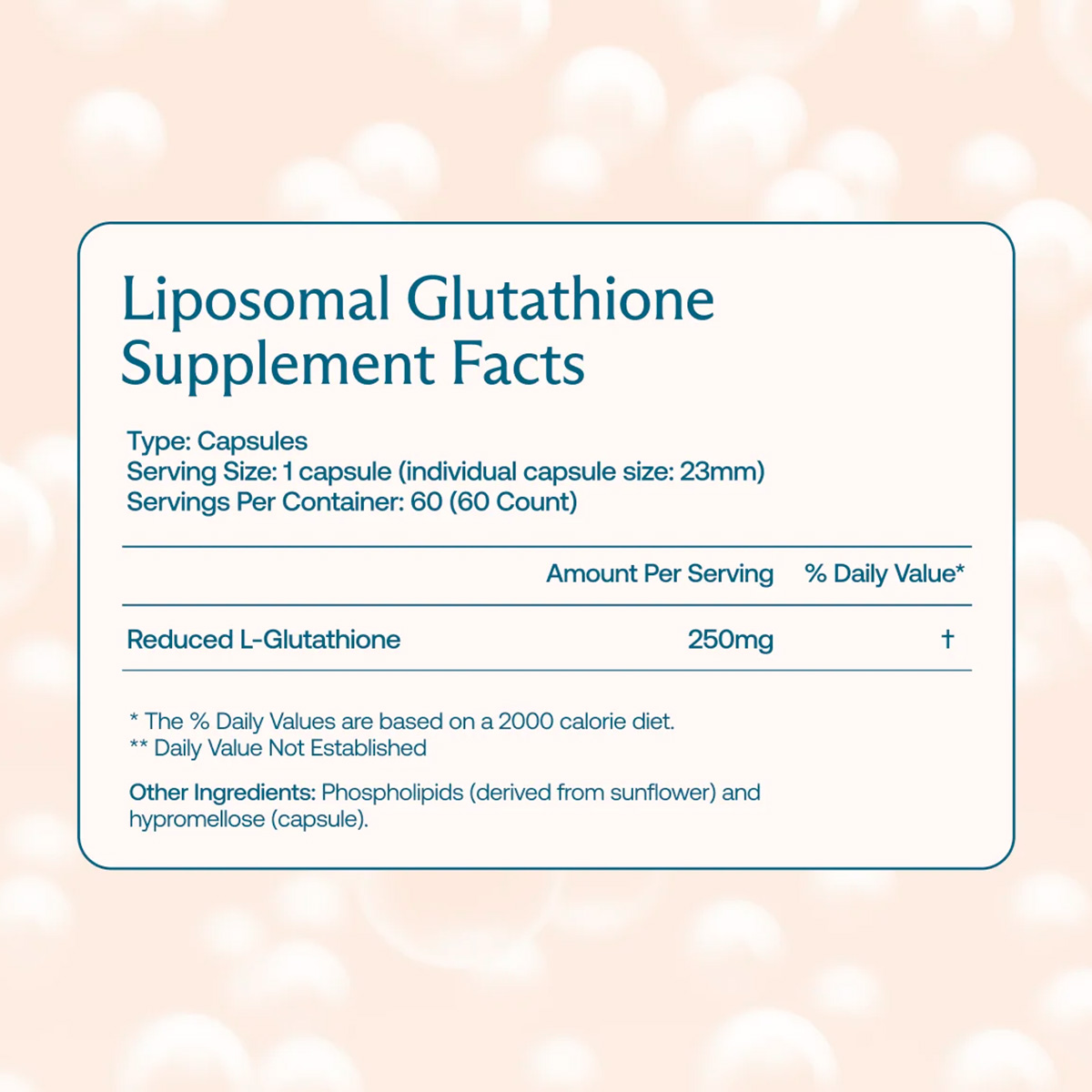 BodyBio, Liposomal Glutathione, 250 mg, 60 Caps
