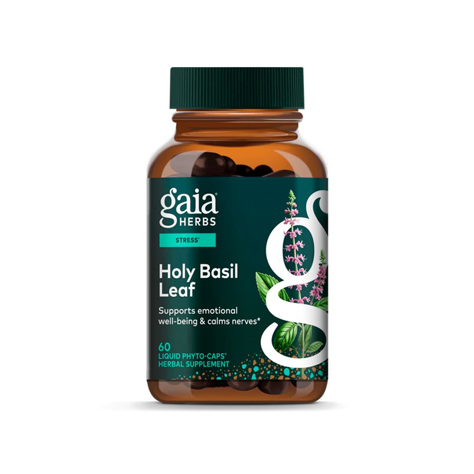Gaia Herbs, Holy Basil Leaf, 60 Liquid Phyto-Caps