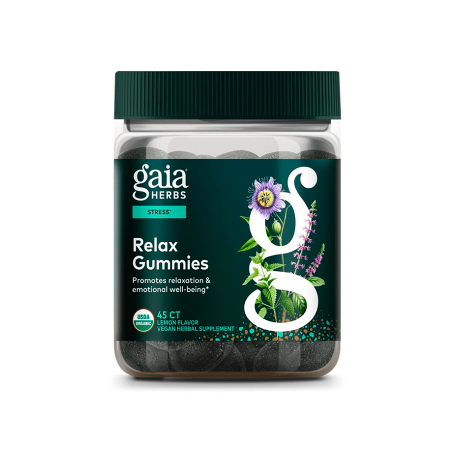 Gaia Herbs, Relax Gummies, Lemon Blueberry, 45 Ct Gaia Herbs, Relax Gummies, Lemon Blueberry, 45 Ct