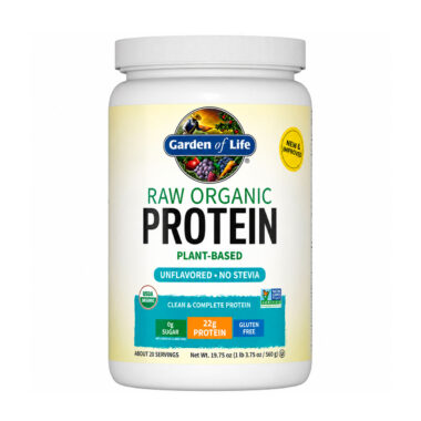 Garden of Life, Raw Organic Protein Powder, Unflavored, 22 g, 19.75 oz