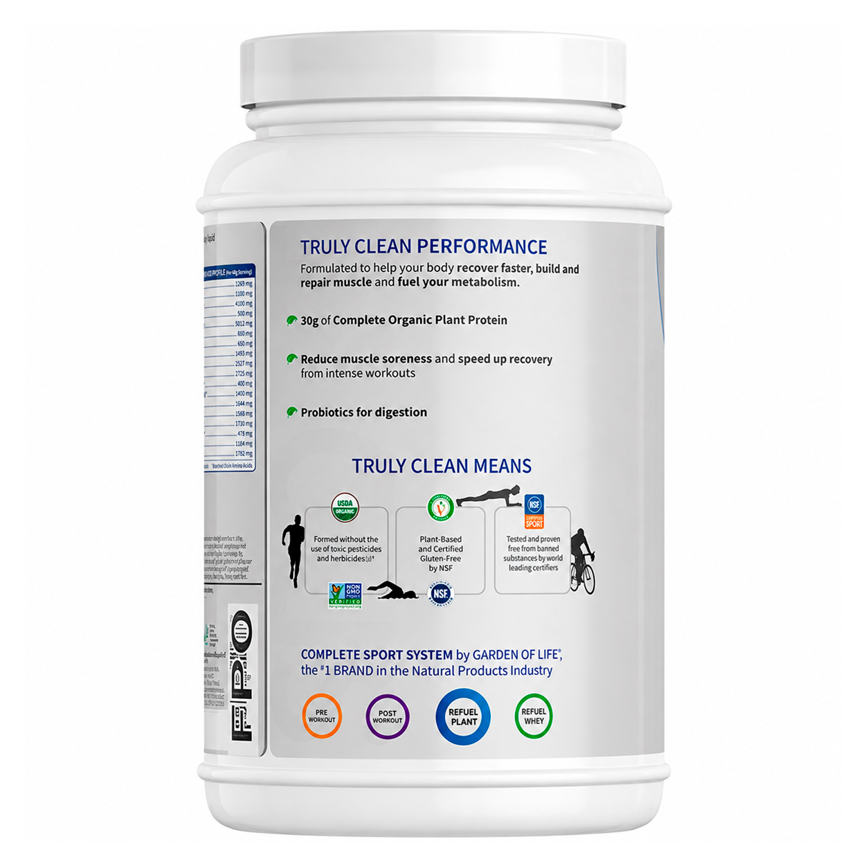 Garden of Life, SPORT Organic Plant-Based Protein Powder, Chocolate, 30 g, 32.17 oz