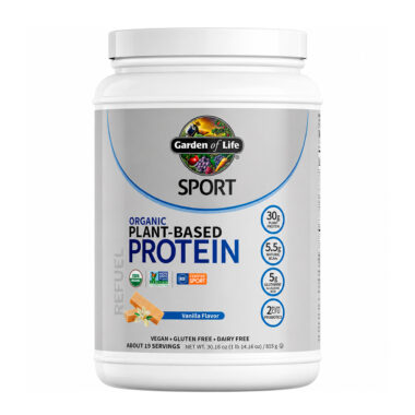 Garden of Life, SPORT Organic Plant-Based Protein Powder, Vanilla, 30 g, 30.16 oz