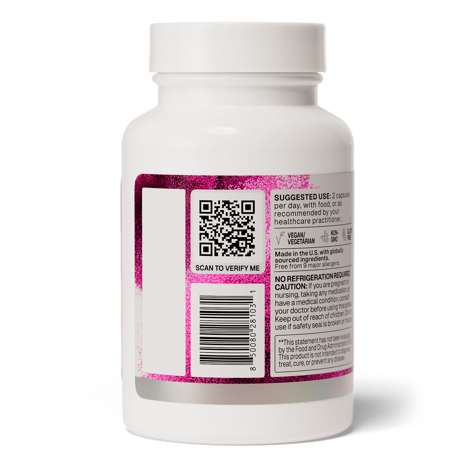 Microbiome Labs, HU58 Bacillus Subtilis Single-Strain Probiotic, 10 billion CFU, 60 Caps