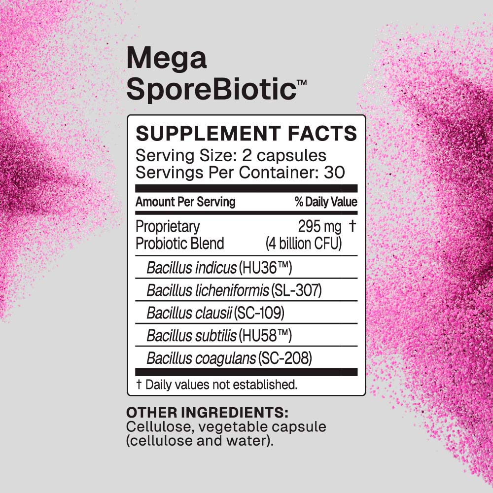 Microbiome Labs, MegaSporeBiotic Spore-Based Probiotic, 4 billion CFU, 60 Caps